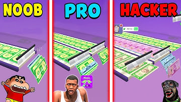 SHINCHAN NOOB VS PRO VS HACKER IN MONEY MAKER IDLE WITH FRANKLIN AND CHOP | DREAM SQUAD OP