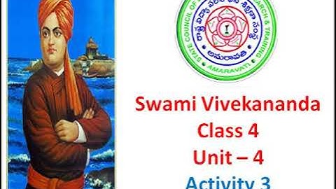 Swami Vivekananda Activity 3 Complete the following sentences Class 4 Unit 4  Detailed explanation