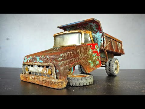 Tonka Hydraulic Blue Dump Truck Restoration 1963s - Vintage