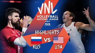 RUS vs. USA - Highlights Week 2 | Men's VNL 2021