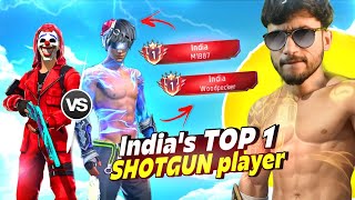India's Top 1 Shotgun & Woodpecker Player vs Badge99 🔥 Free Fire