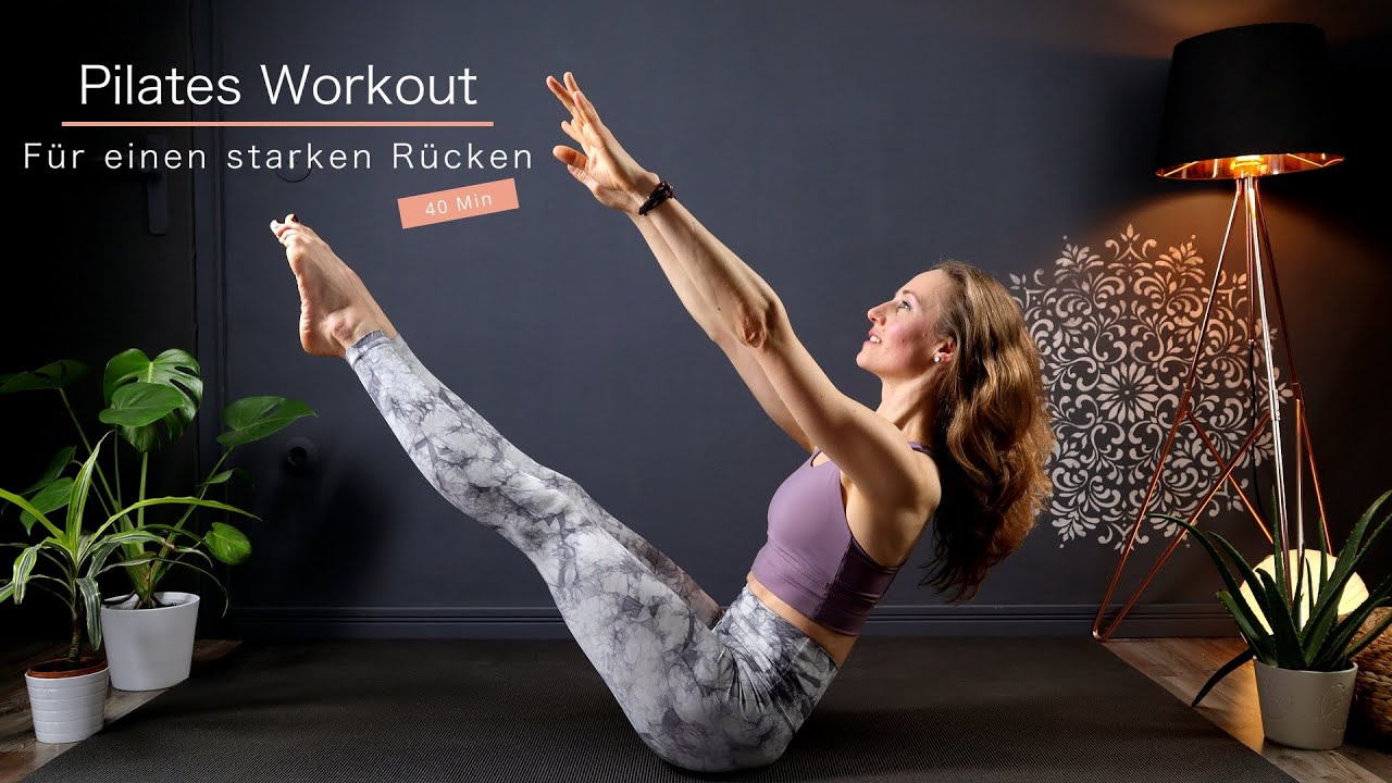 38 Min Pilates Workout für einen starken & gesunden Rücken, Rückentraining für Daheim