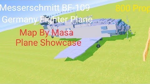 Messerschmitt BF-109 Germany Fighter Plane ( Simple Sandbox 2 )  { Build Showcase }