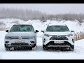 Volkswagen Tiguan - Toyota RAV4: одна муфта хорошо, а две на горе? Тест-драйв обзор 2020