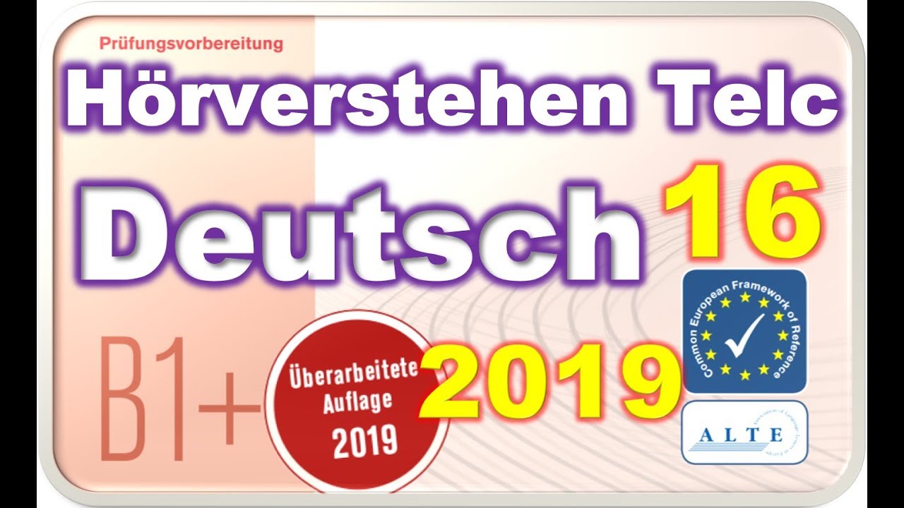 Modelltest (16) B1 Plus Beruf Hörverstehen Deutsch 2019