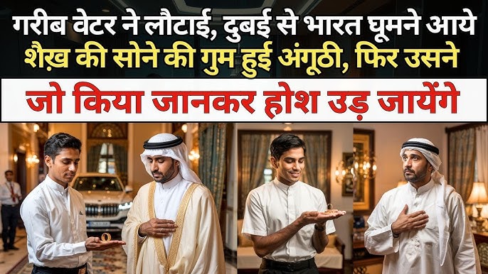 गरीब वेटर ने लौटाई, दुबई से भारत घूमने आये शैख़ की सोने की गुम हुई अंगूठी,  फिर उसने जो किया जानकर