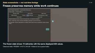 Unity NPC choice memory: delivery feedback and save/load | Mote (state screenshots)