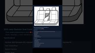 The best 2025 Jeep Gladiator Seat Cover