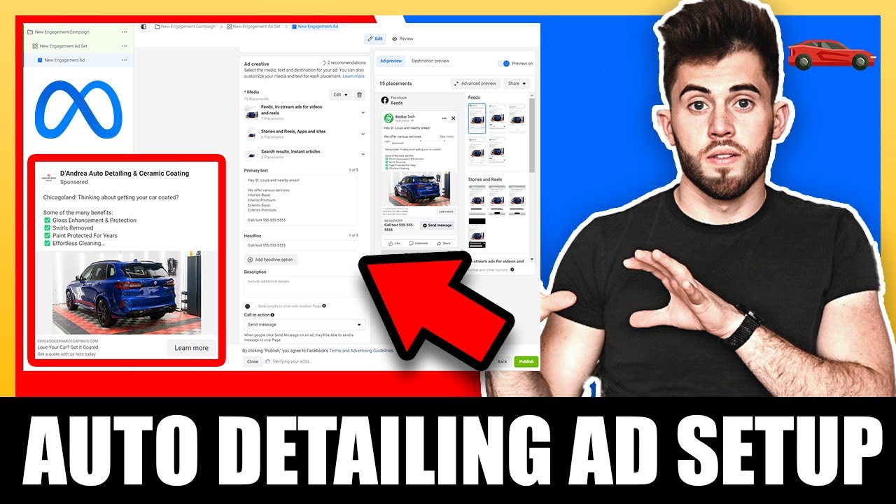 How To Setup Auto Detailing Facebook Ads (Tutorial) - YouTube