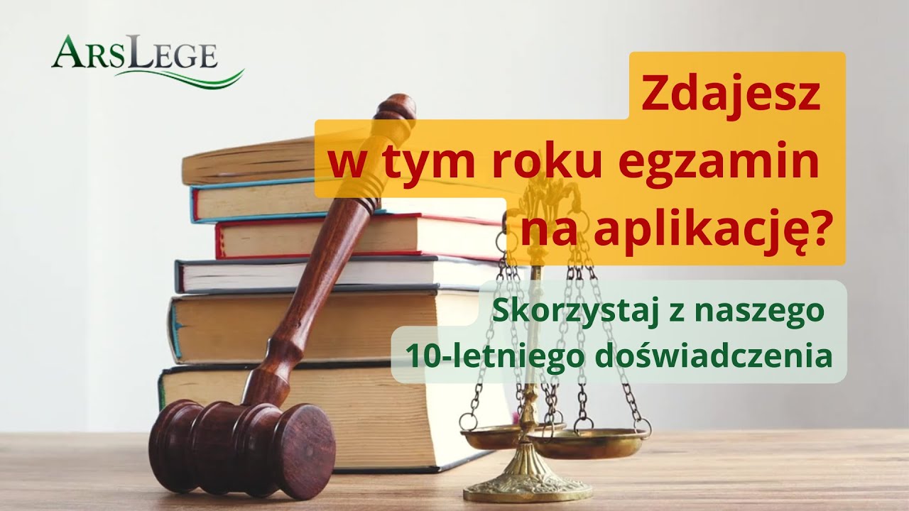 Kurs przygotowawczy do egzaminu wstępnego na aplikację 2023 - YouTube
