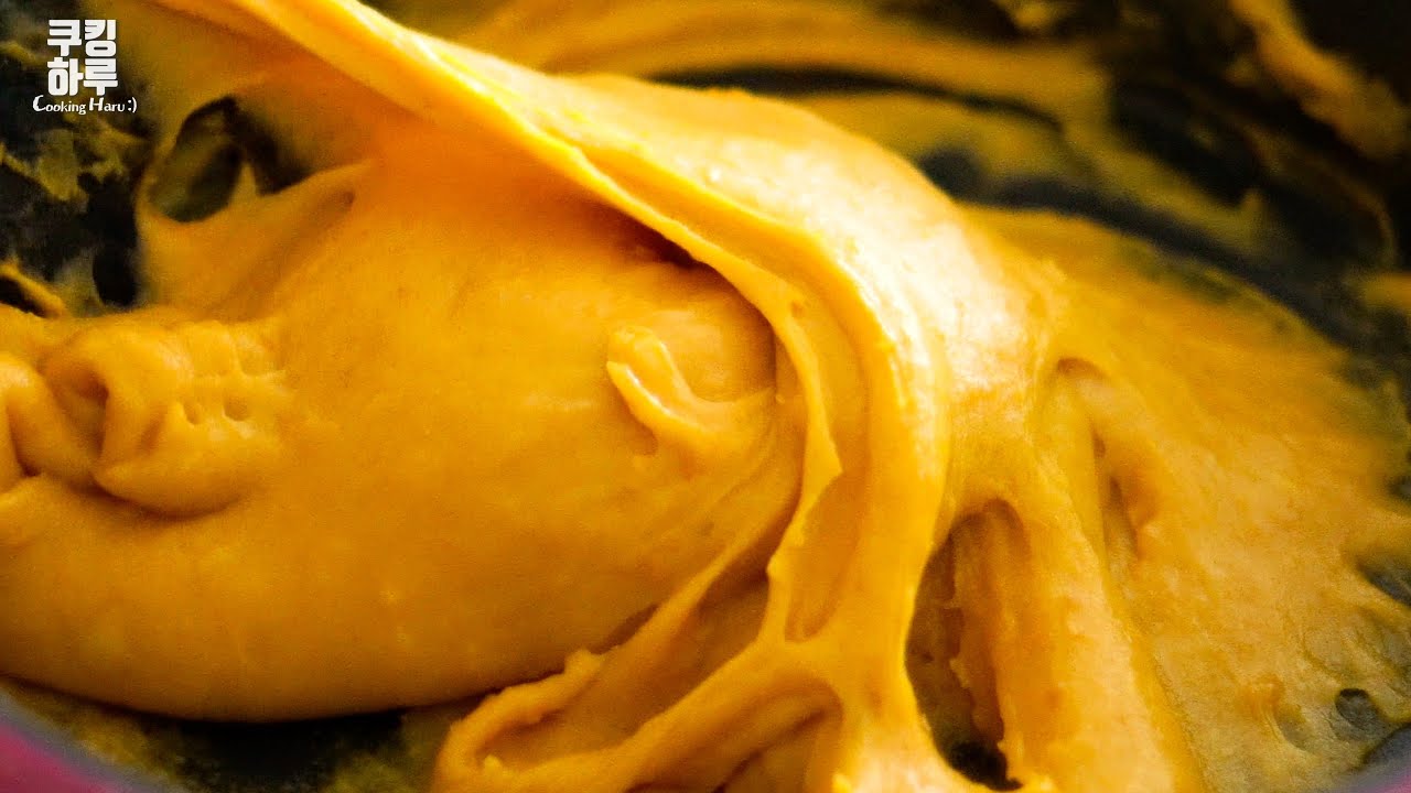 Инчжолми, сладкий тыквенный корейский липкий рисовый пирог Easy Microwave Injeolmi.