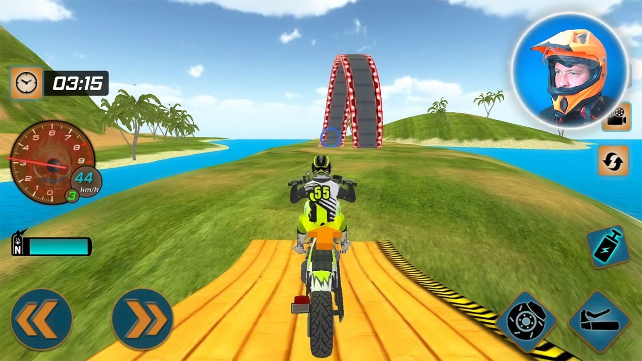 Fearless Beach Bike Stunts Rider Stunt Mode - #15 Motor Bike Games Android Gameplay
