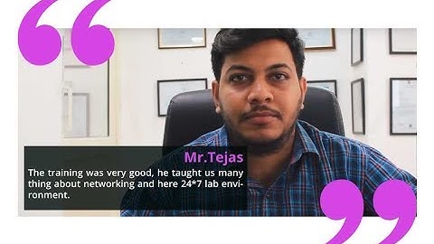 Mr Tejas reviewed I-Medita after his Routing and Switching Training