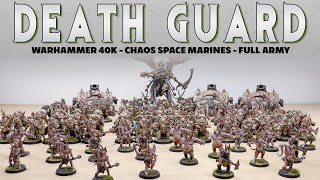 WARHAMMER 40K Death Guard Army *with MORTARION* Miniature Painting