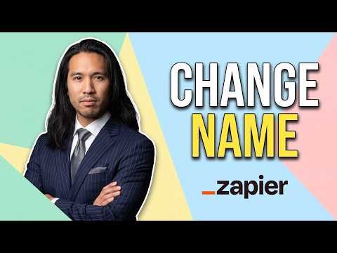 How To Change Name In Zapier (Easy Guide)