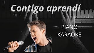 Karaoke con piano  Contigo aprendí (Piano Karaoke)