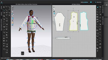 How to Clone and Simulate in CLO3D- Unfold patterns, create symmetric copy of patterns