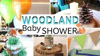 Forest Friends Baby Shower| Woodland Baby Shower | Rachel \& Josh's Baby Shower | 4-20-19