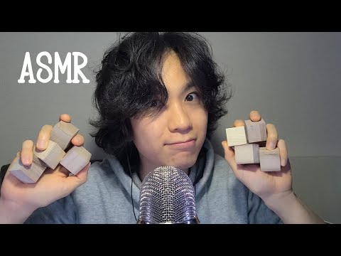 ASMR Wood Tapping Scratching etc ウッドブロックの人。