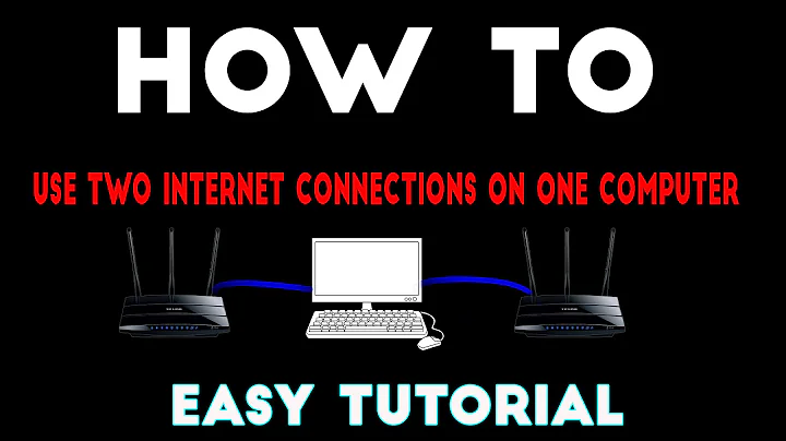 HOW TO ||Using 2 Internet Connections On One Computer || Easy tutorial