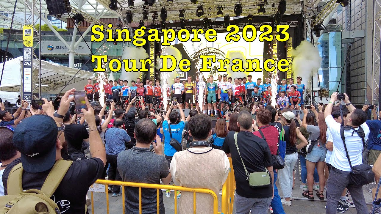 Tour de France Singapore 2023 in 4K singapore TDFSG suntec YouTube
