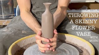 Throwing A Tall Narrow Bud Vase On The Wheel