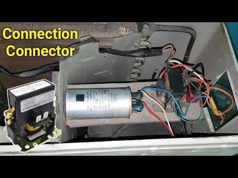 Air conditioner magnetic contactor full wiring,connection outdoor unit
