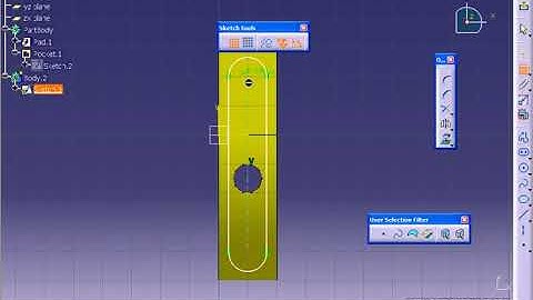 Catia V5 Tutorial 104   Boolean Intersect Application