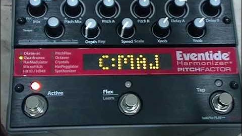 EVENTIDE HARMONIZER PITCHFACTOR QUADRAVOX MODE BY CHATREEO