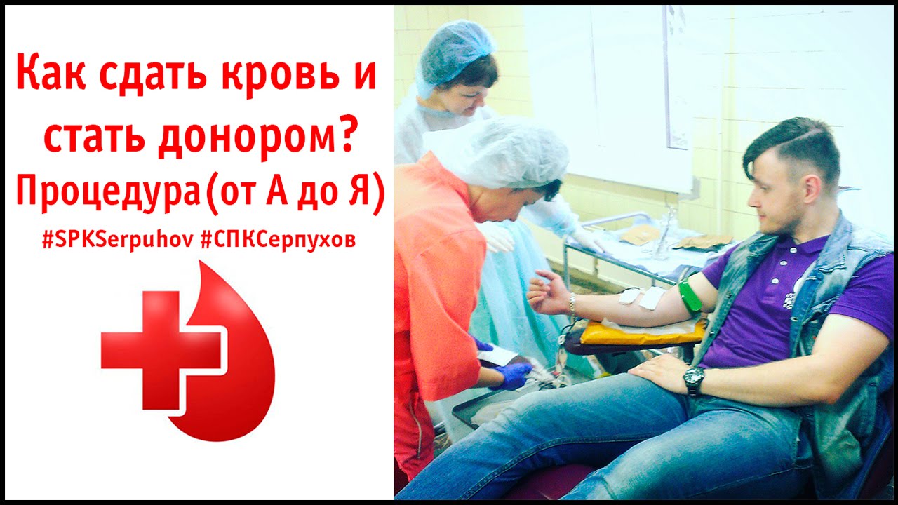 Как сдать кровь и стать донором? - YouTube
