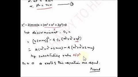 CBSE X Prep Quadratic Equation