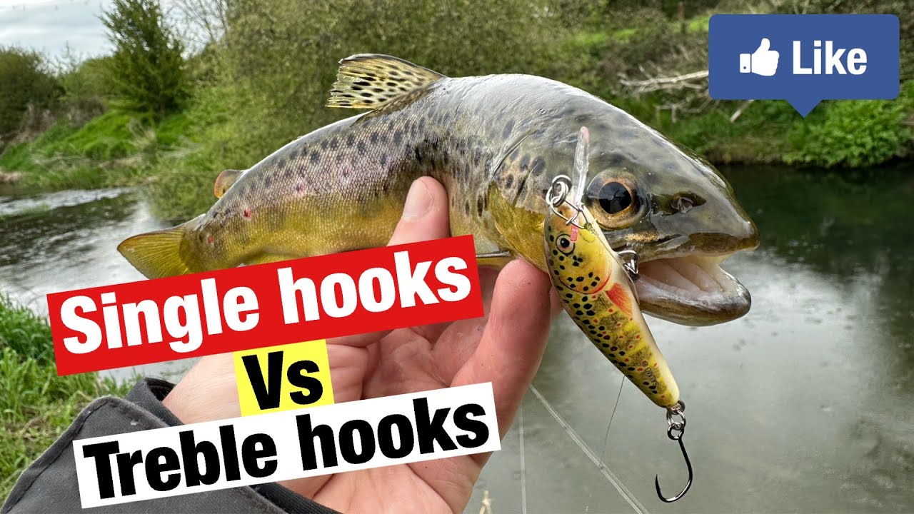 SINGLE v TREBLE Hooks for Trout - Will I Switch 
