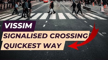 Vissim Tutorial - Signalised Pedestrian Crossing (quickest way)