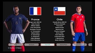 France VS Chile | Match 2024 | FC24 | Efootball | gameplay