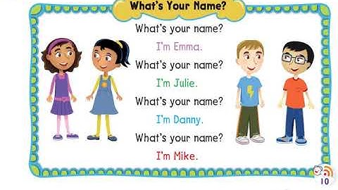 Hi-Dragons English "Everybody up Starter - Unit 1 Lesson 3