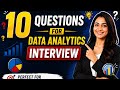 Top 10 Data Analytics Interview Questions with answers for Freshers 2026🔥