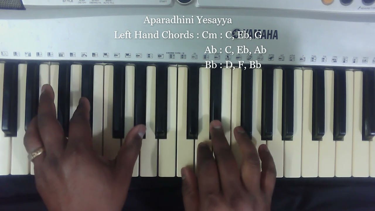 Aparadhini Yesayya On Piano
