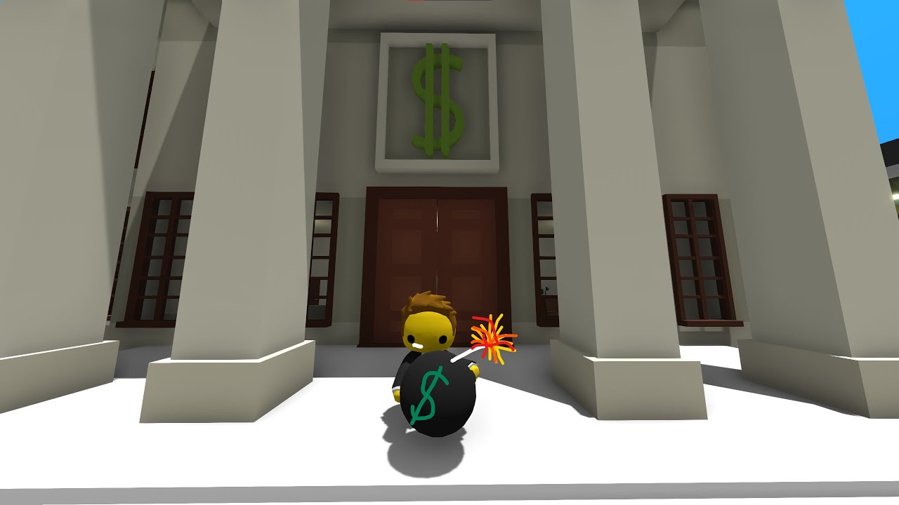 I blew up the secret bank door Wobbly Life YouTube
