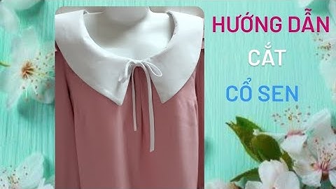 44/ Võ Thị Rảnh/Hướng dẫn cắt rập áo cổ lá sen xẻ v cột nơ , trên vải không giản.
