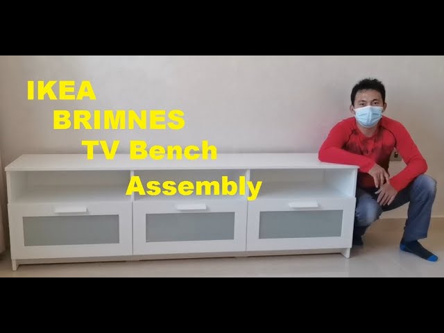 IKEA BRIMNES TV Bench Assembly - YouTube