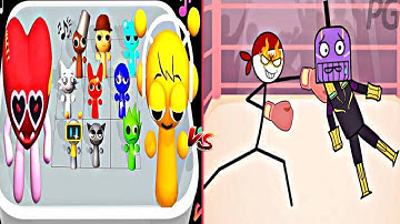 Sprunki Merge War Vs Kick The Ragdoll:Tricky Story-Found All Max Level Up Top Epic Best Gameplay#223