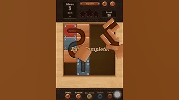 Roll the Ball slide puzzle Beginner Level 50 Solution