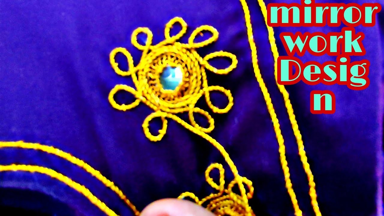Mirror Work Embroidery sewing hacks fancy mirror work Sindhi Moka work birth design