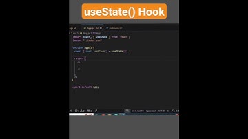 Learn React useState() Hook in 1 minute #react #shorts #shortsfeed #shortfeed