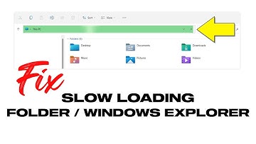 Fix Slow Loading Folder Or Windows Explorer With Green Loading Bar