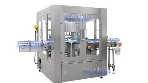 Glue Labeling Machine: how to glue label bottles automatic ( hot glue labeling machine, 15000BPH )