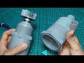 How To Make Water Pump Submersible 12V At Home,Water Pump From PVC Pipe/V20