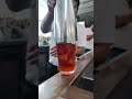 Refreshing peach ice tea shorts mocktail bartender