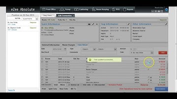 How to add an Extra Charge to the Folio in eZee Absolute Cloud Hotel Management Software