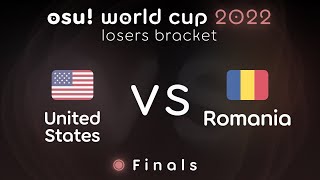 United States vs Romania | Finals | osu! world cup 2022 (OWC 2022)